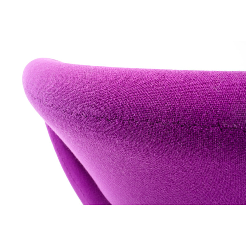 Purple fabric "Ribbon" chair, Pierre PAULIN - 1965
