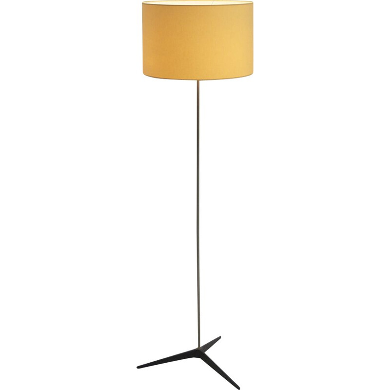 Lampadaire vintage jaune,1960