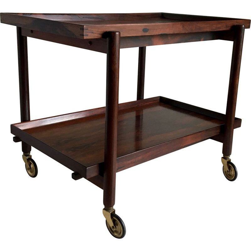 Vintage serving table for Hundevad & Co in rosewood 1950