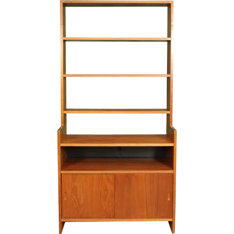 Vintage teak bookcase by Cadovius for KLM 1960