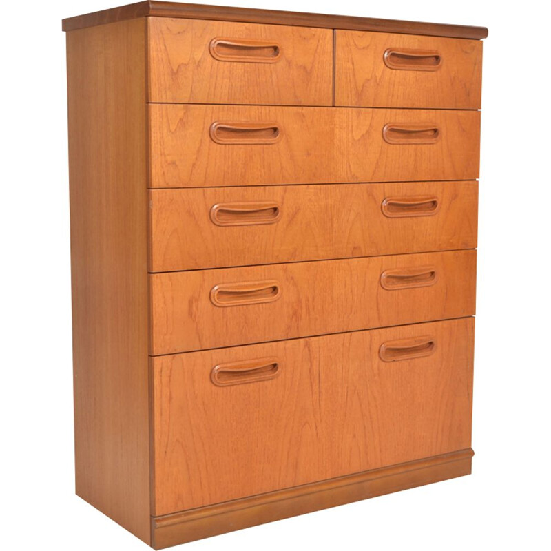 Vintage Meredew 6 chest of drawers in teak 1960