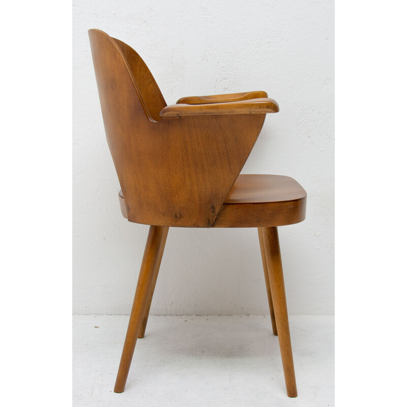 Vintage armchair by Oswald Haerdtl in plywood 1960