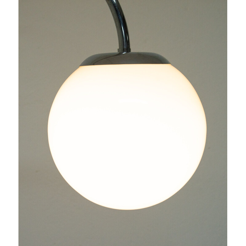 Vintage chromen Bauhaus vloerlamp van Robert Slezak