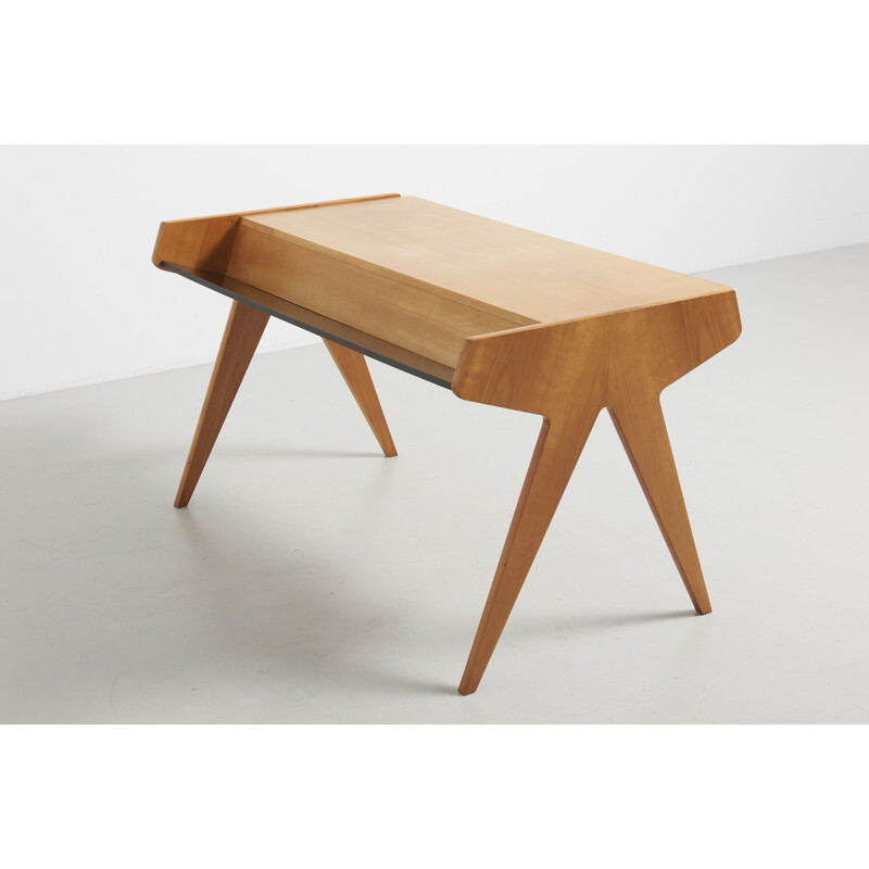 Vintage desk in ashwood by Helmut Magg