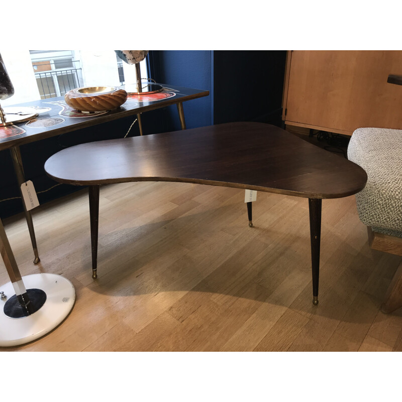 Vintage wooden Boomerang coffee table