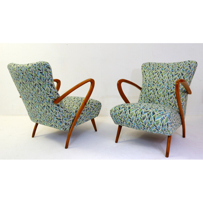 Pair of vintage armchairs by Guglielmo Ulrich