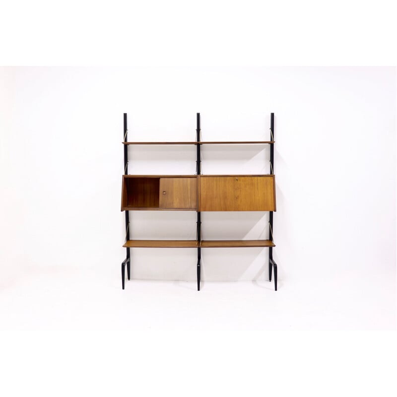 Vintage shelf in Teak by Louis van Teeffelen for WeBe 1950s