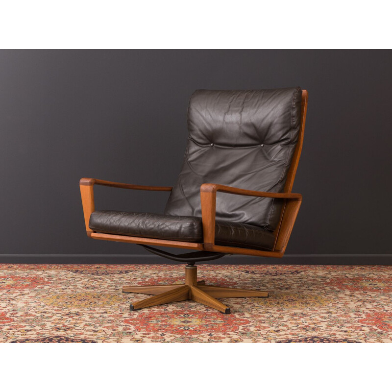 Vintage Swivel Lounge Chair by Arne Wahl Iversen for komfort, Denmark, 1960s