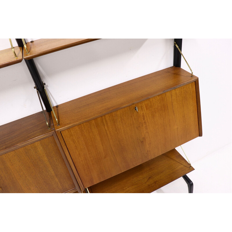 Vintage shelf in Teak by Louis van Teeffelen for WeBe 1950s