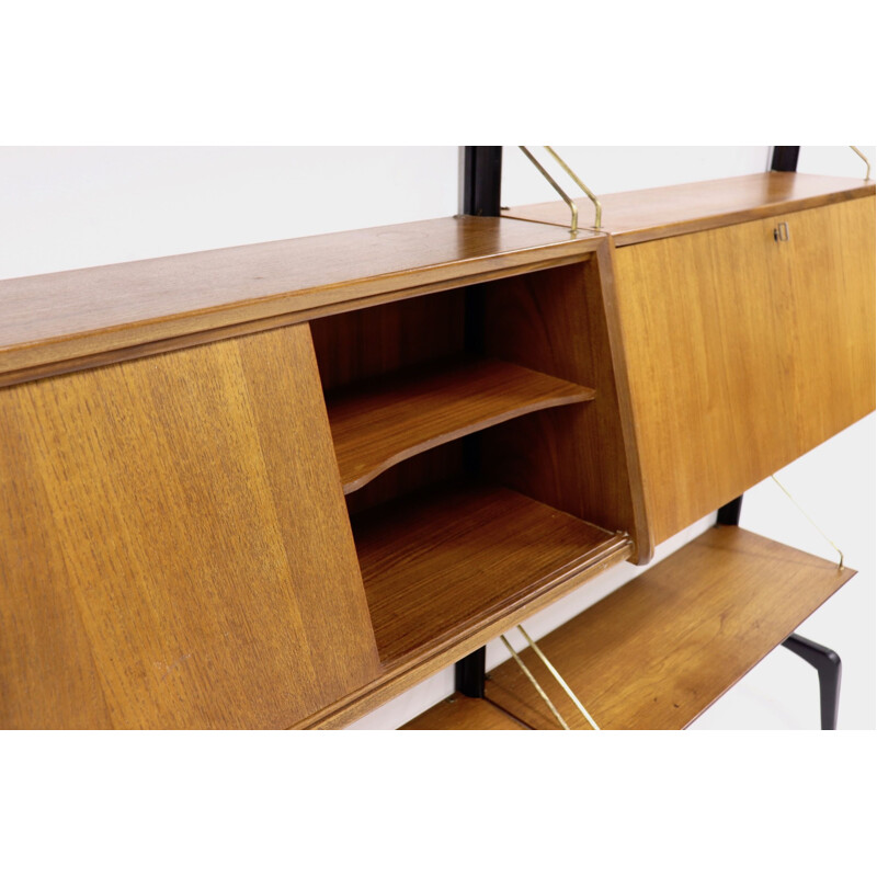 Vintage shelf in Teak by Louis van Teeffelen for WeBe 1950s