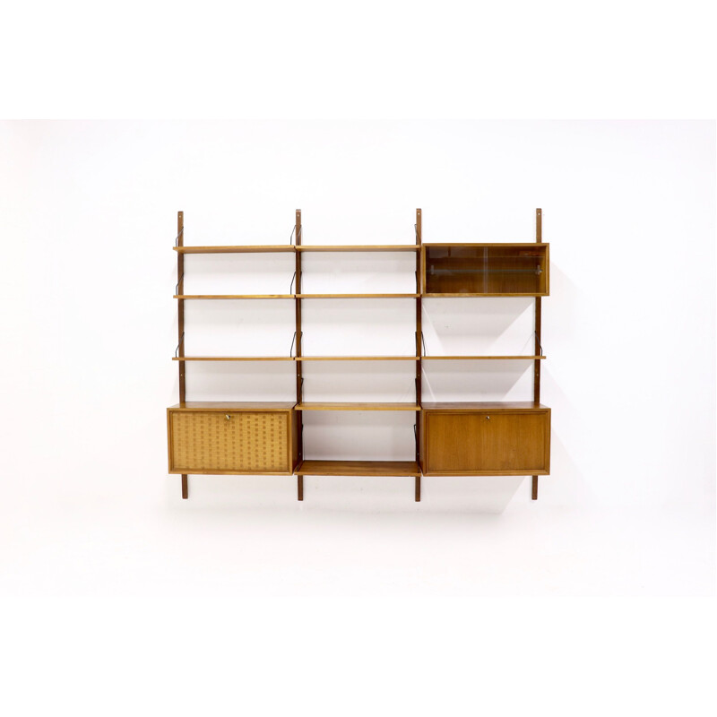 Vintage bookcase in teak Royal System by Poul Cadovius for Cado, Denmark, 1960s