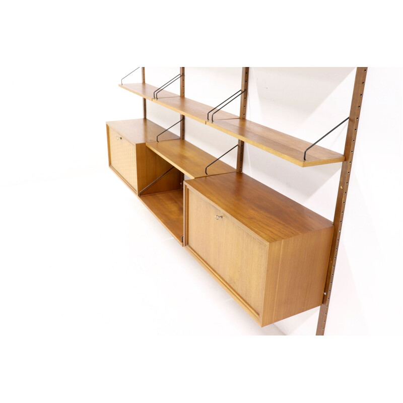 Vintage bookcase in teak Royal System by Poul Cadovius for Cado, Denmark, 1960s