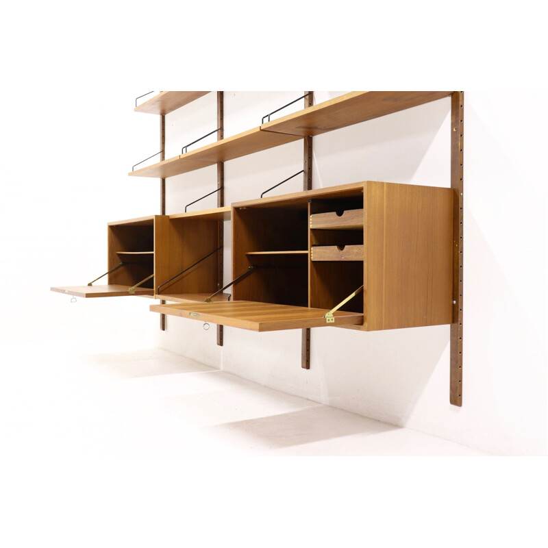 Vintage bookcase in teak Royal System by Poul Cadovius for Cado, Denmark, 1960s