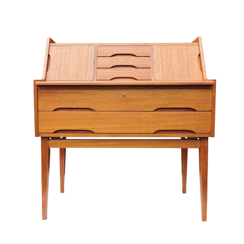 Vintage danish teak writing desk 1960s