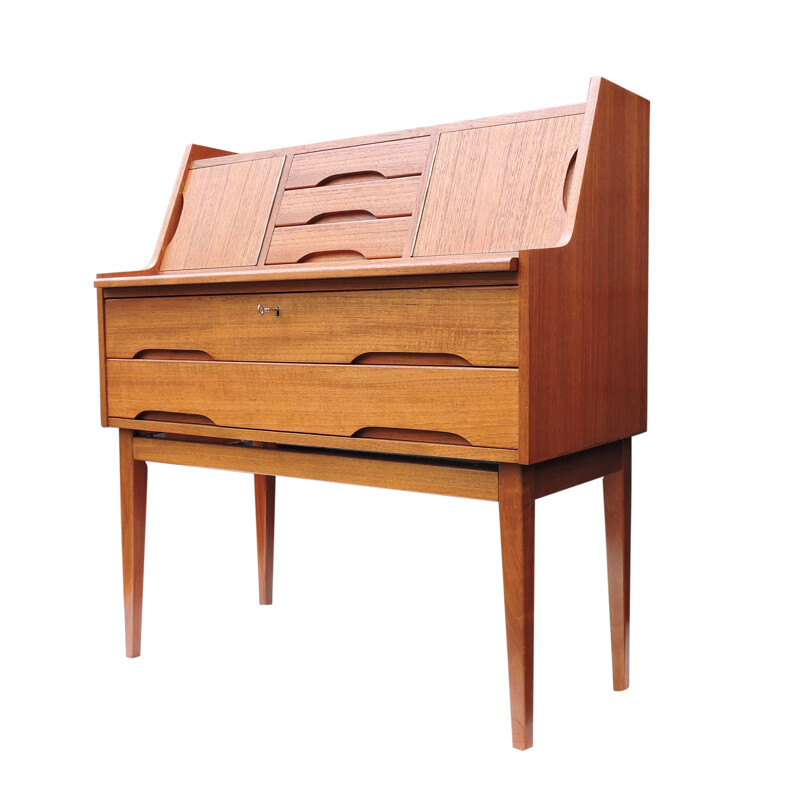 Vintage danish teak writing desk 1960s