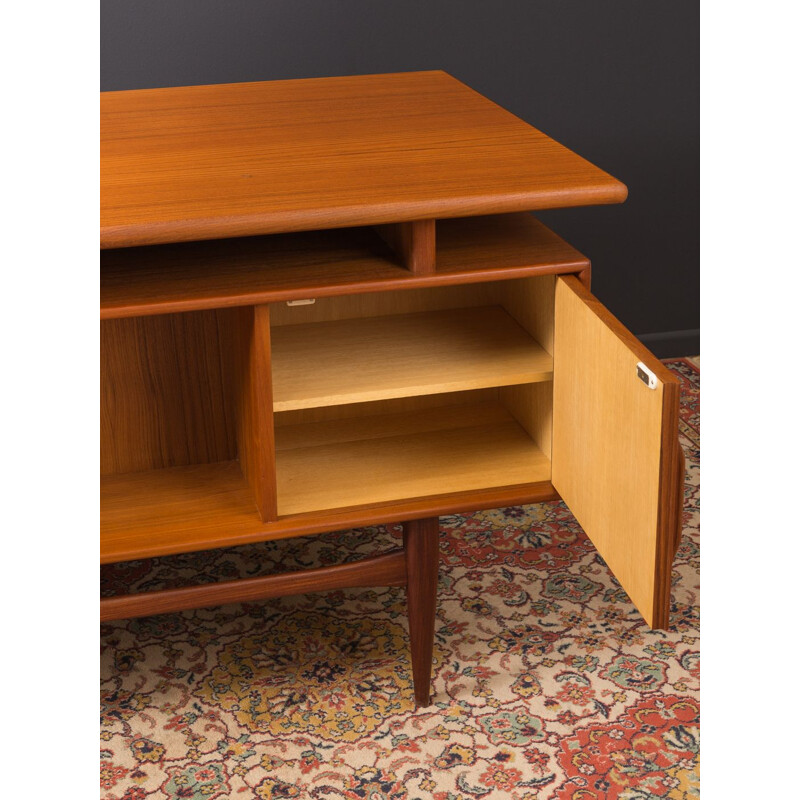 Vintage writing desk for Heinrich Riestenpatt in teak 1960s