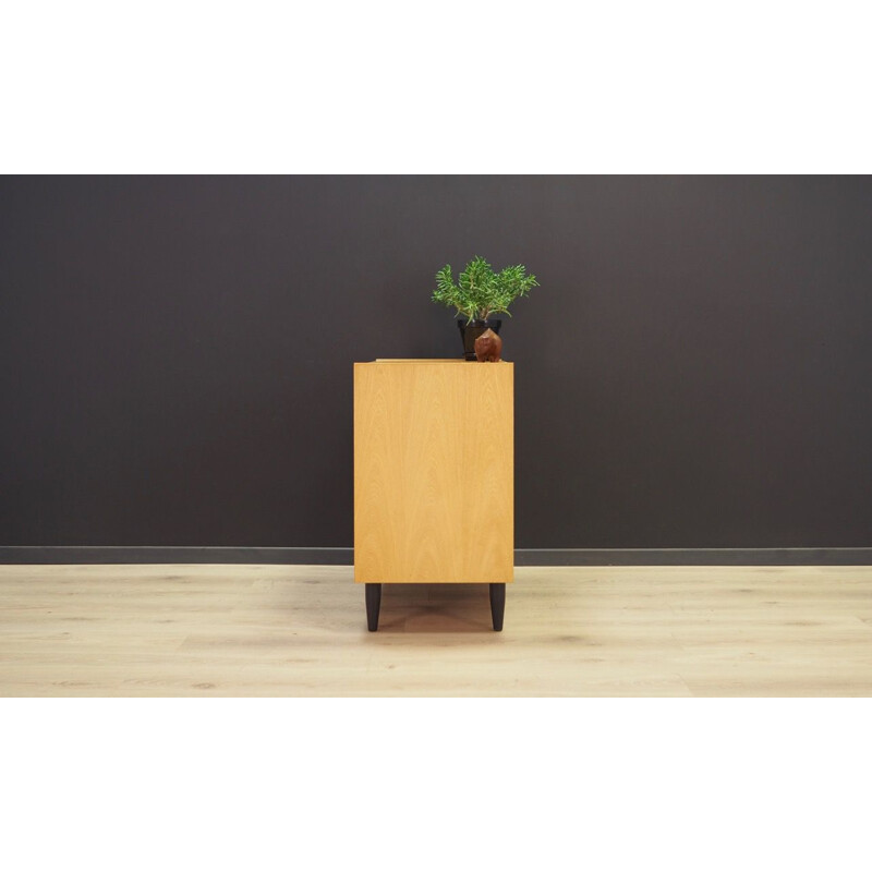 Vintage danish chest of drawers in ashwood 1970