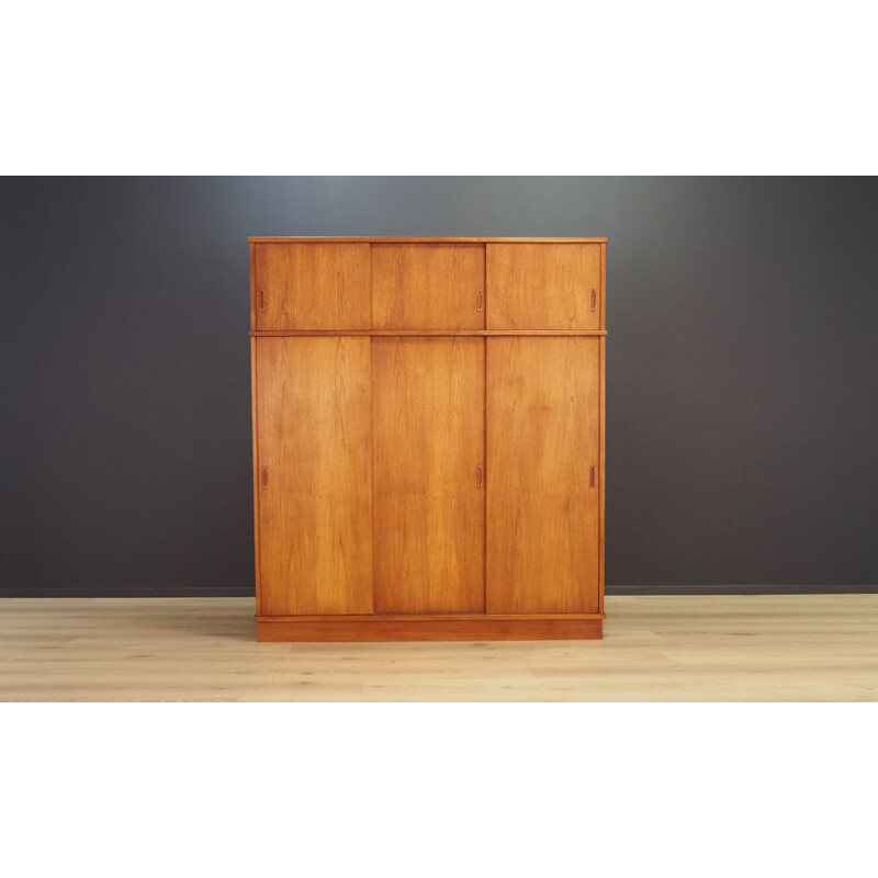 Vintage danish teak wardrobe 1970