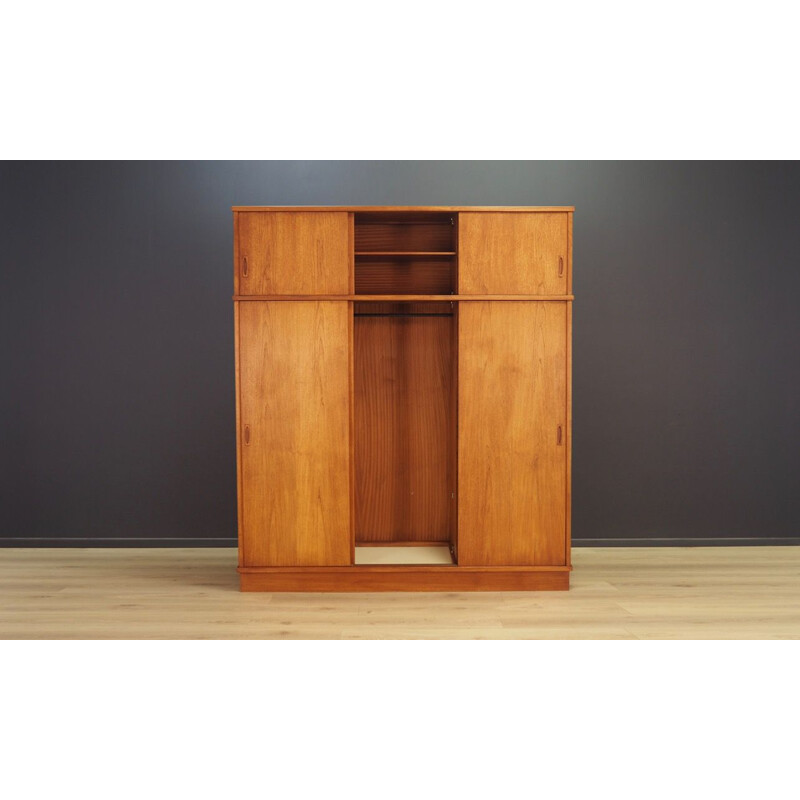 Vintage danish teak wardrobe 1970