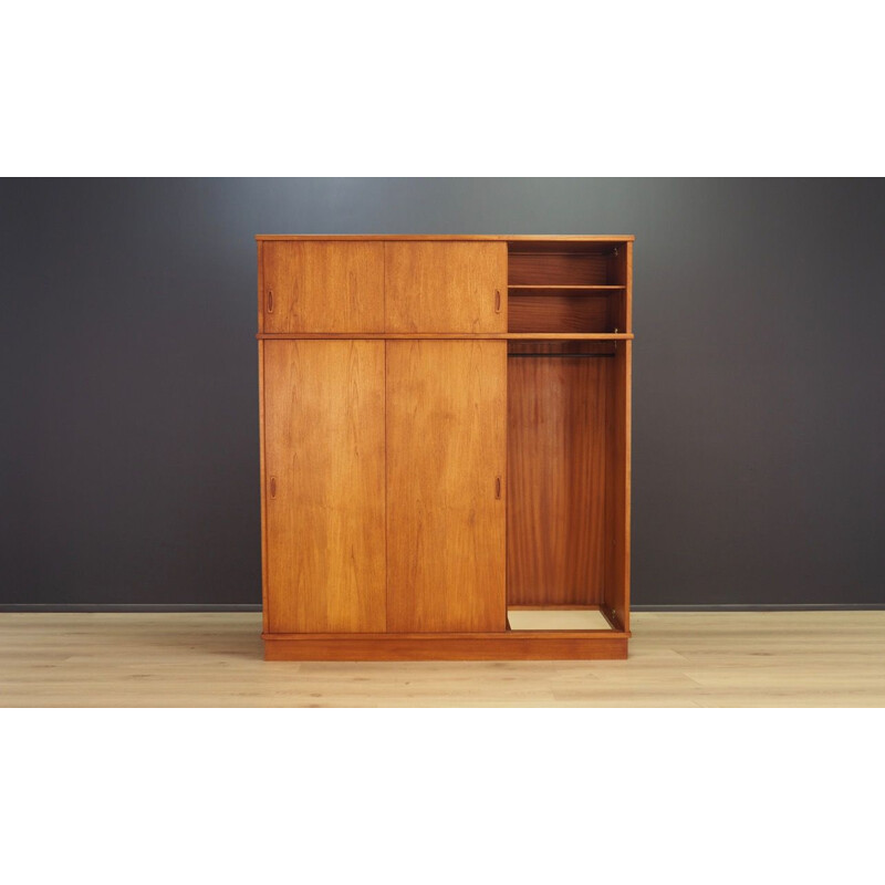 Vintage danish teak wardrobe 1970