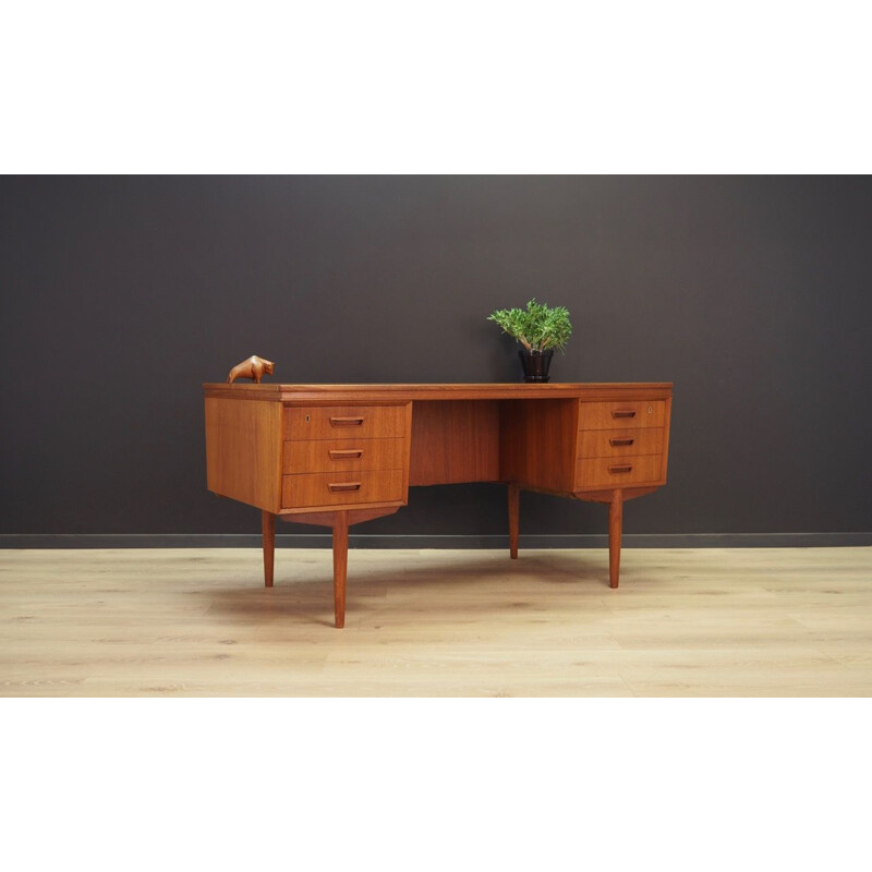 Bureau vintage danois en teck 1970