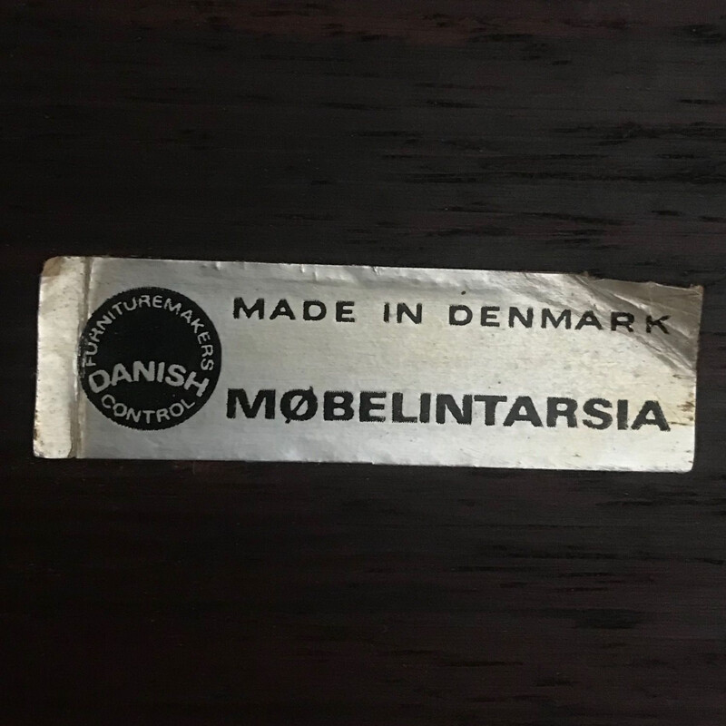 Vintage danish nesting tables for Møbelintarsia in rosewood 1950
