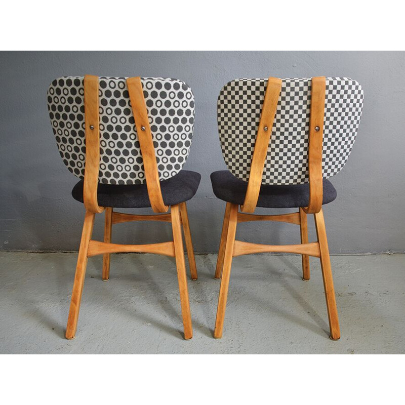 Vintage set of 4 dining chairs from the 50s