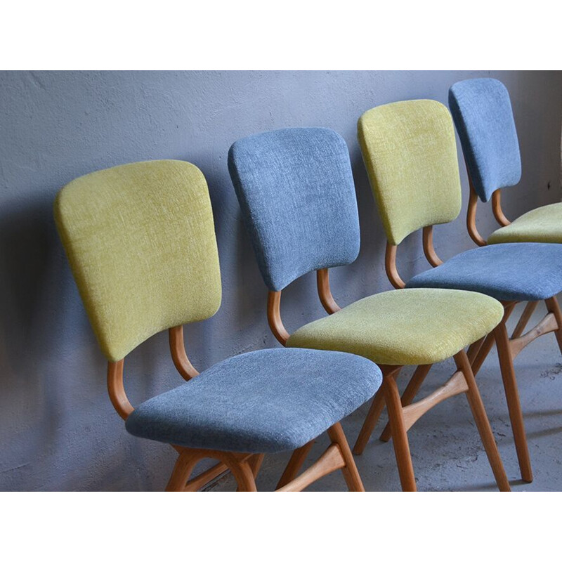 Vintage set of 4 dining chairs from the 50s