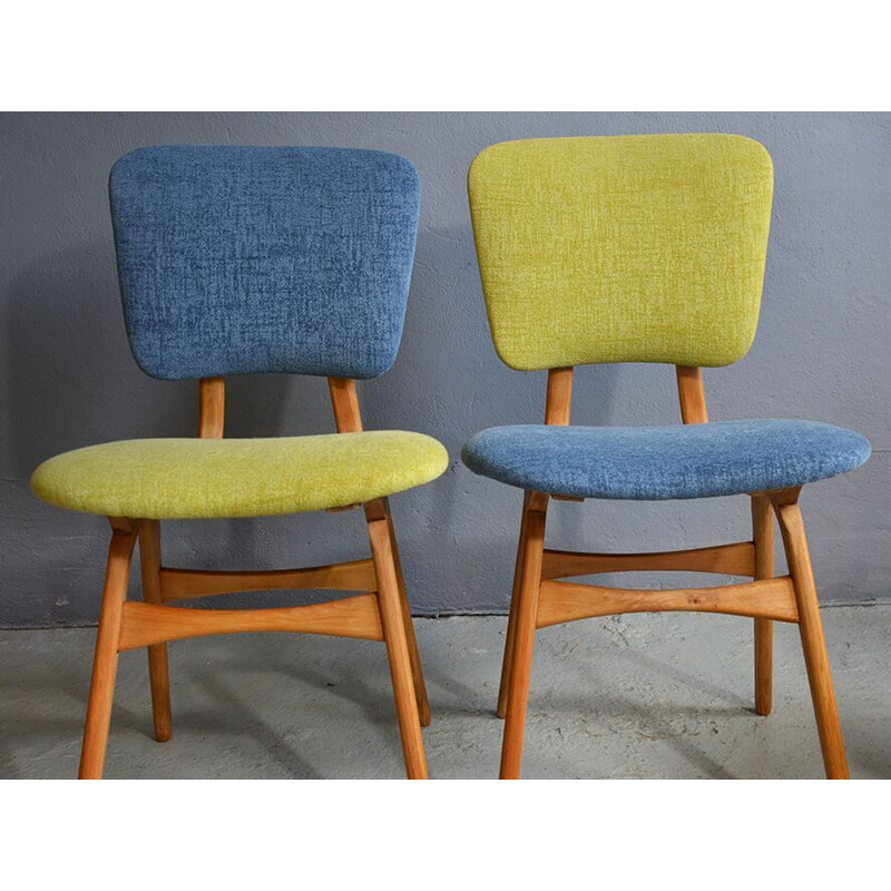 Vintage set of 4 dining chairs from the 50s