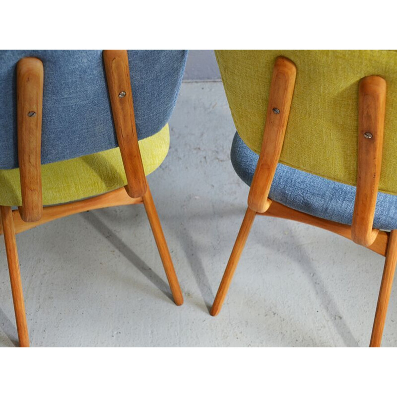 Vintage set of 4 dining chairs from the 50s