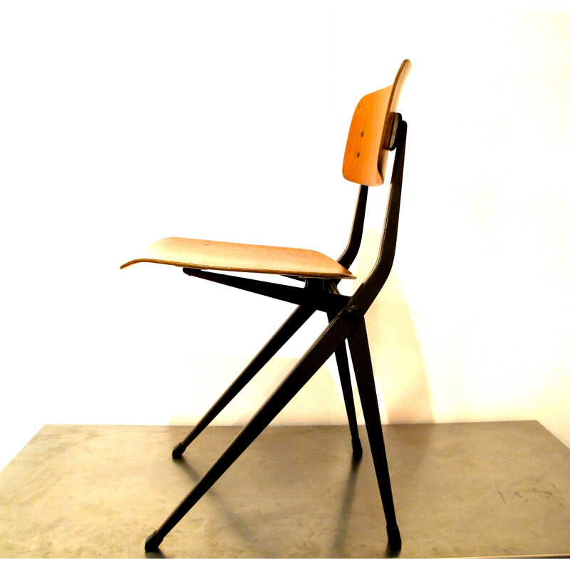 Result chair in wood and metal, Frizo KRAMER - 1954