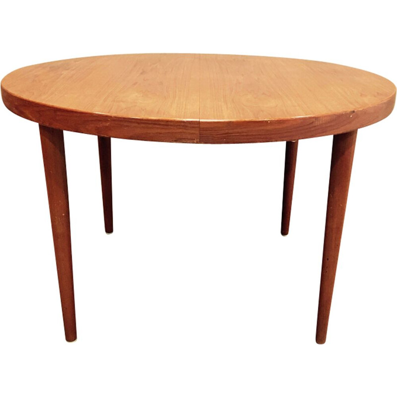 Scandinavian round table in teak