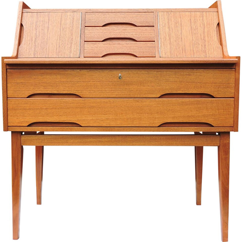 Vintage danish teak writing desk 1960s