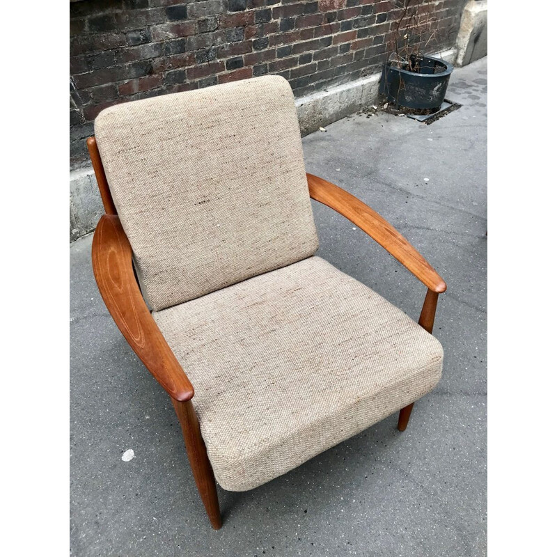 2 vintage armchairs by Grete Jalk for France&Son, Denmark, 1960