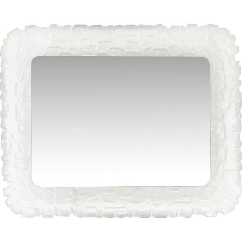 Vintage mirror in plexiglas by Hofmann