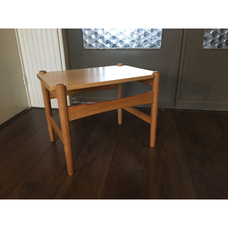 Vintage Scandinavian Oak Side Table by Hans J. Wegner for Andreas Tuck, 1970