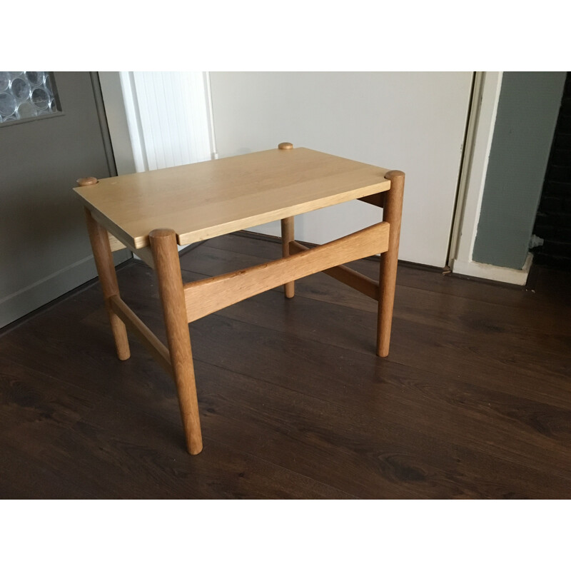 Vintage Scandinavian Oak Side Table by Hans J. Wegner for Andreas Tuck, 1970