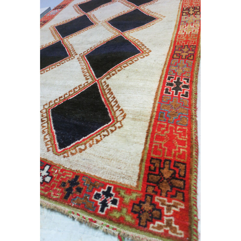 vintage patterned rug, 1950
