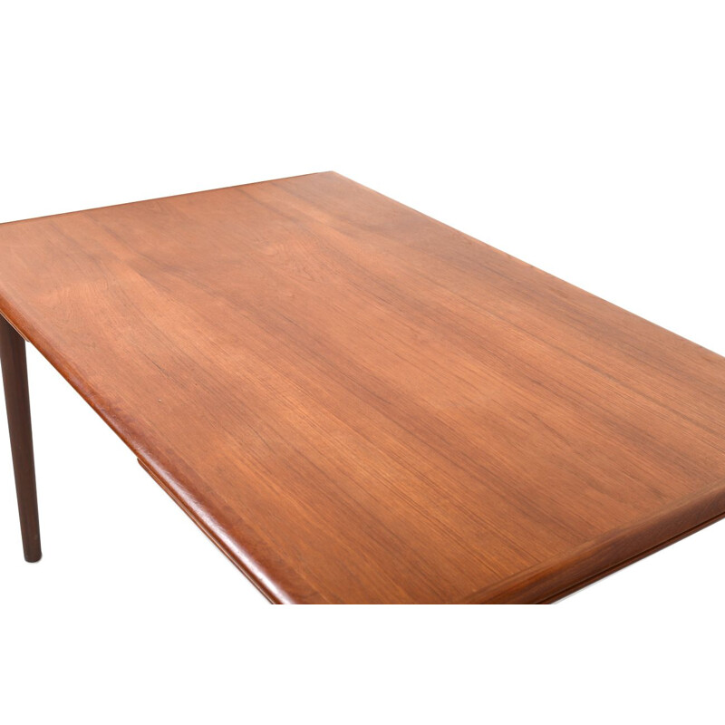 Vintage Deense teakhouten eettafel, 1960