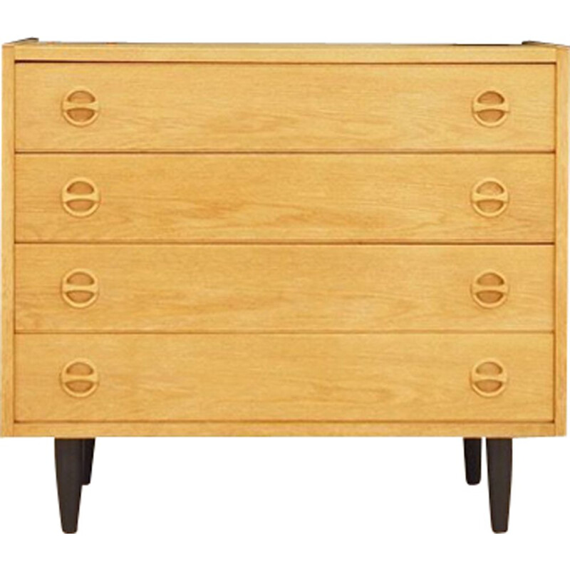 Vintage danish chest of drawers in ashwood 1970