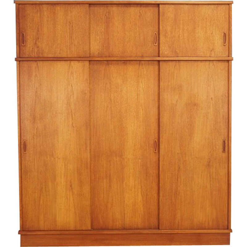 Vintage danish teak wardrobe 1970