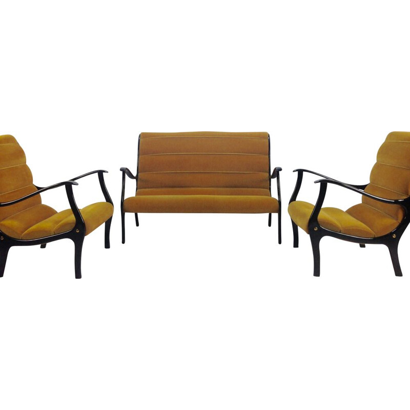 Vintage Italian lounge set by Ezio Longhi for Elam, 1950