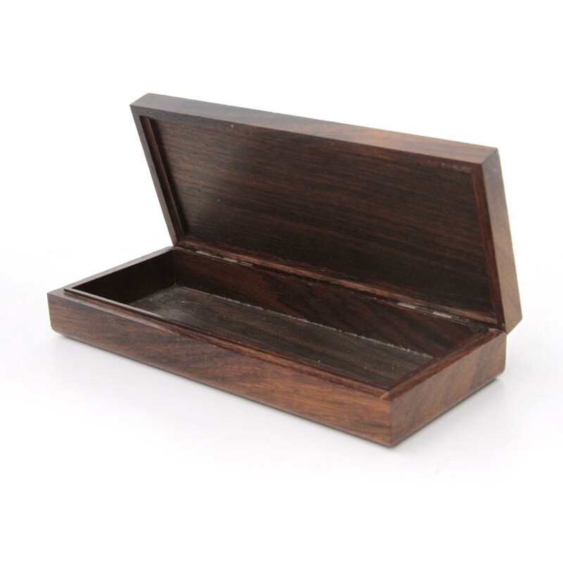 Vintage box in wood and silver by Ottaviani, 1980s