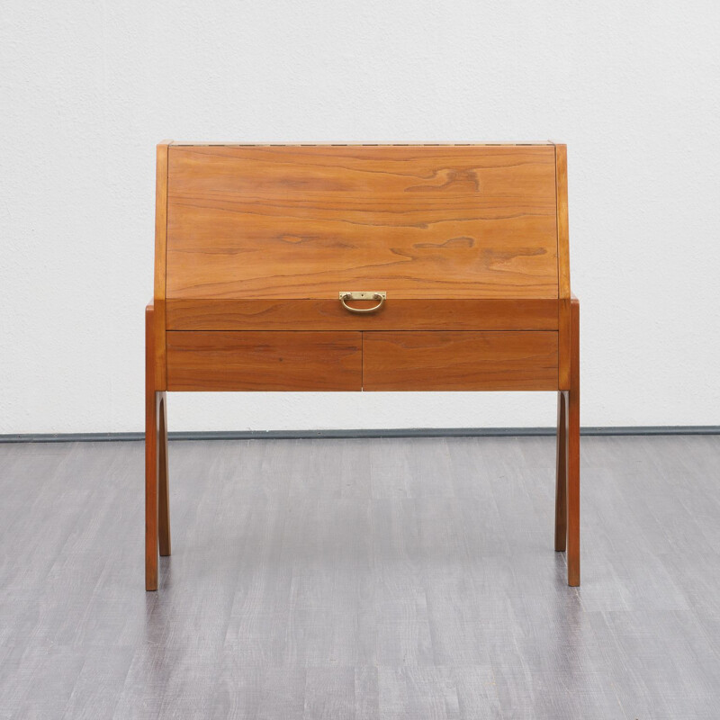 Vintage cabinet dressing table in ashwood, 1950s 