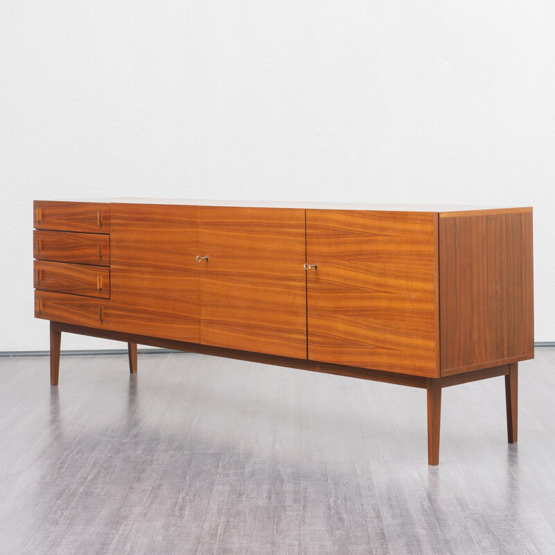 Enfilade vintage en noyer 210cm, années 1960  