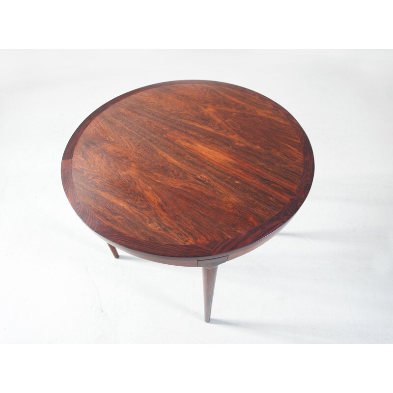 Vintage Side Table in Rosewood by Haug Snekkeri, Bruksbo Norway, 1960s