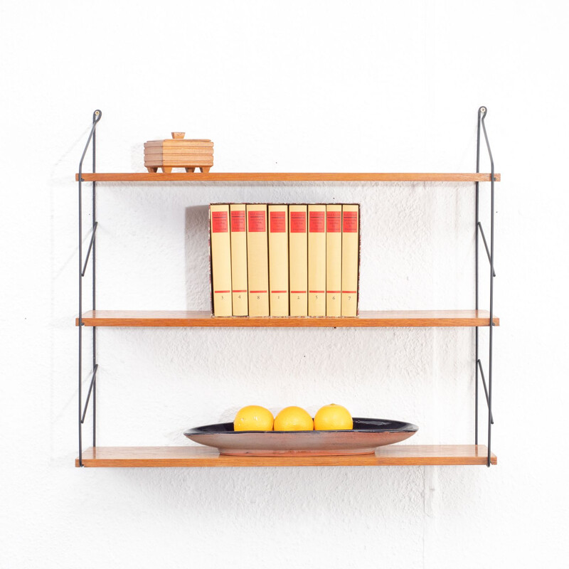 Vintage shelves in teak, 1960s 