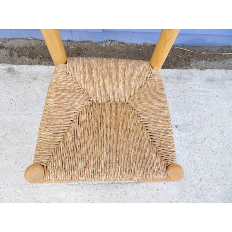 Vintage chair Meribel by charlotte perriand for Steph Simon in Elm