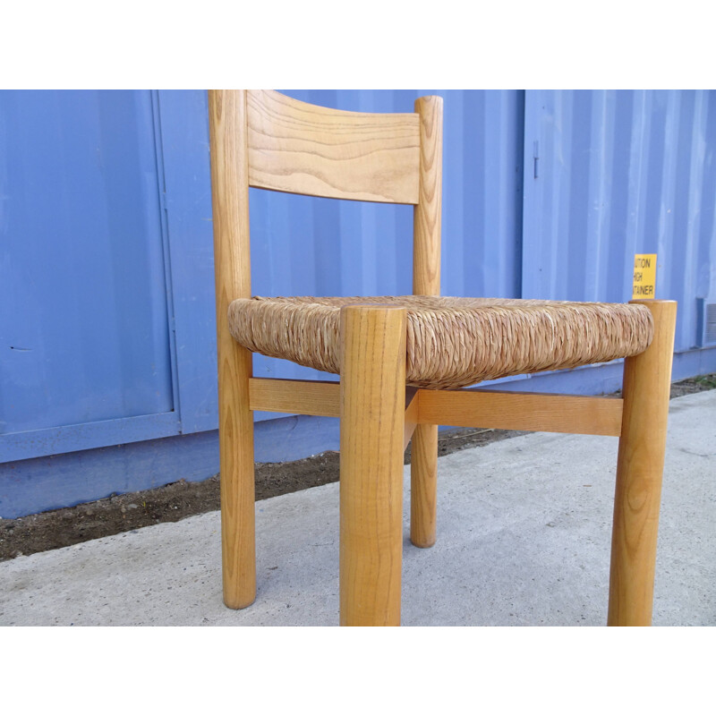 Vintage chair Meribel by charlotte perriand for Steph Simon in Elm