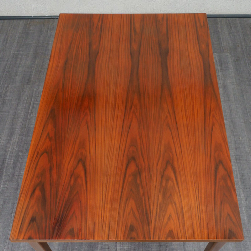 Vintage dining table in walnut, extendable 1960s 